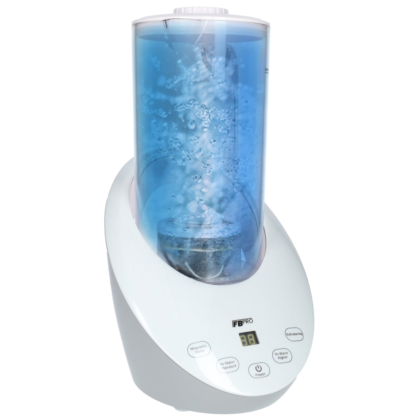 Waterstof generator met filter - Hydrogen generator - LED display scherm - Wit