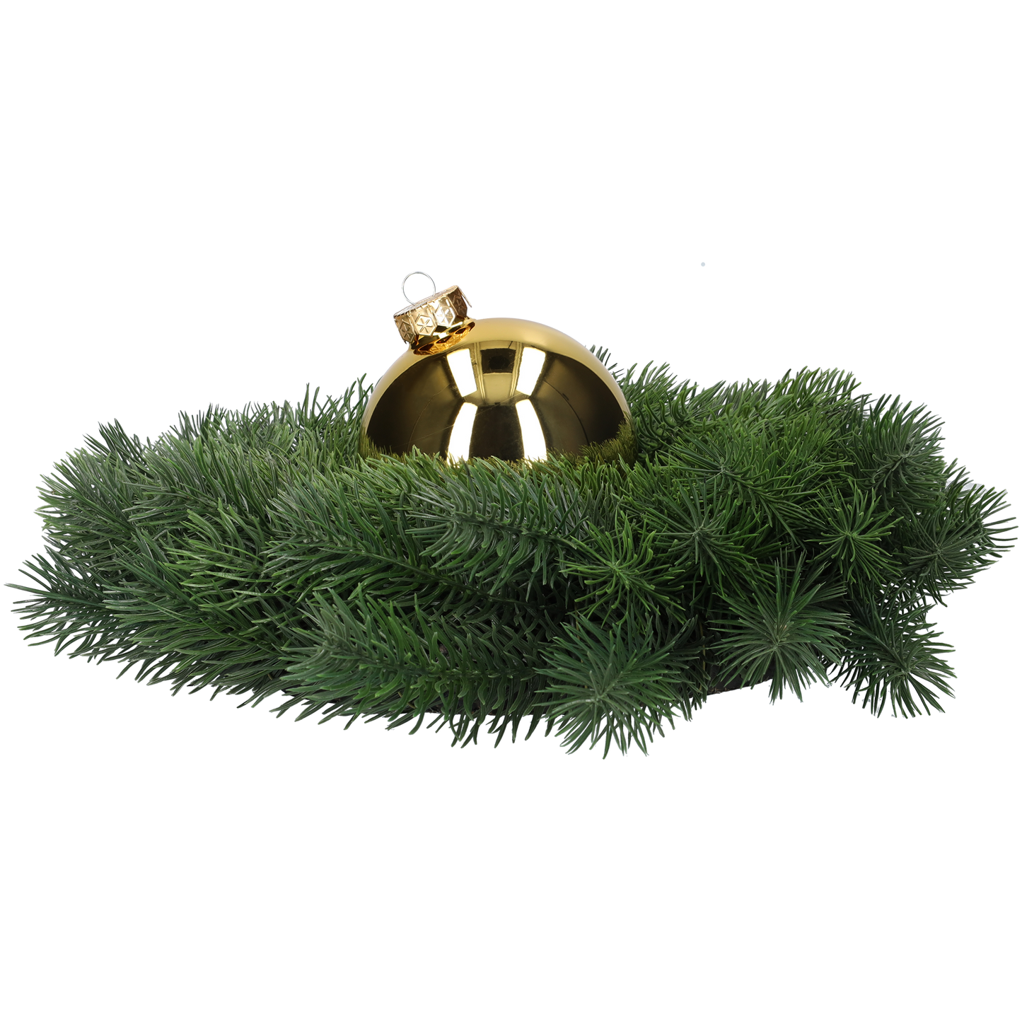 Glazen kerstballen - Set van 4 stuks/100mm - Glas - Bright Gold Glans - Goud