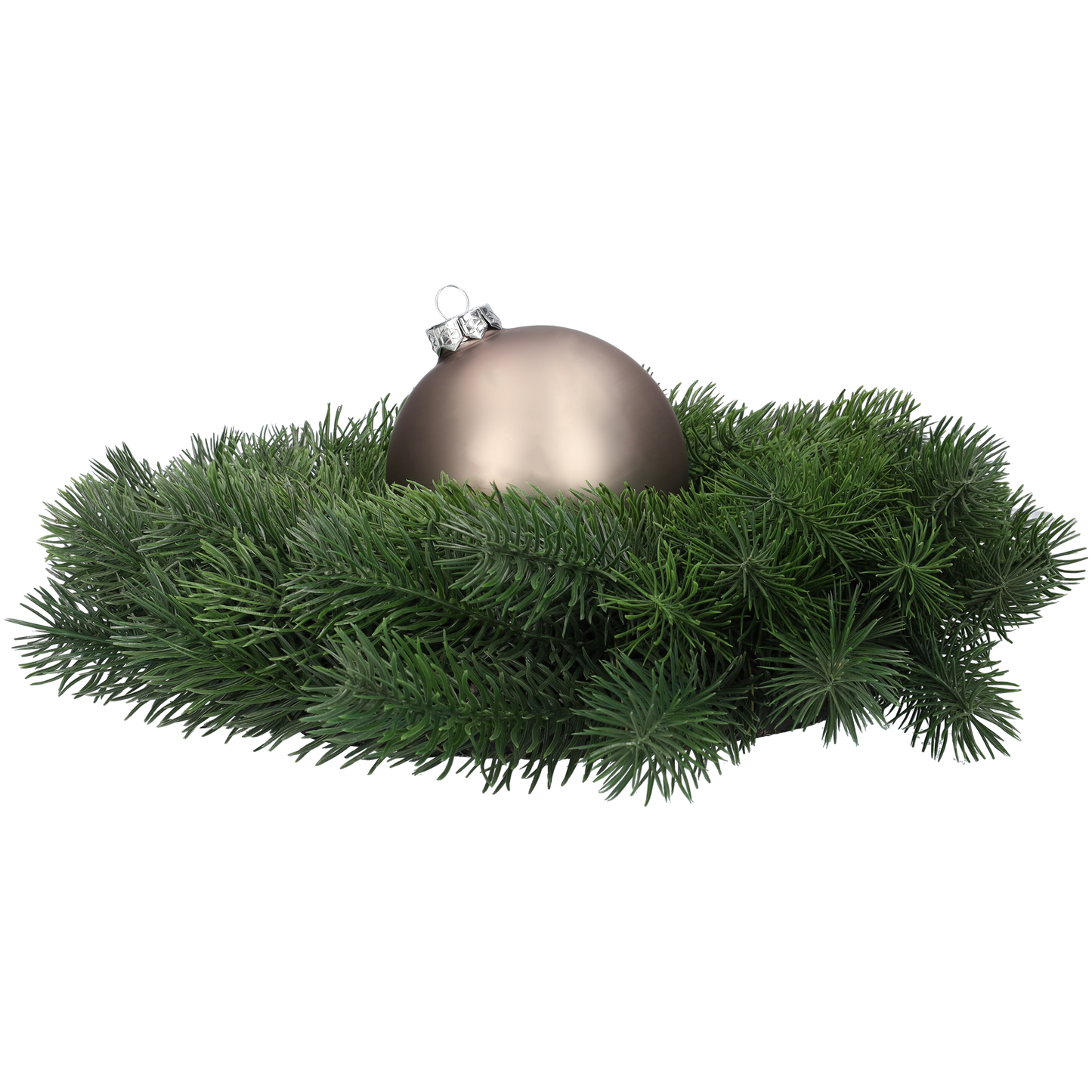 Glazen kerstballen - Set van 4 stuks/100mm - Glas - Titan Grey - Grijs