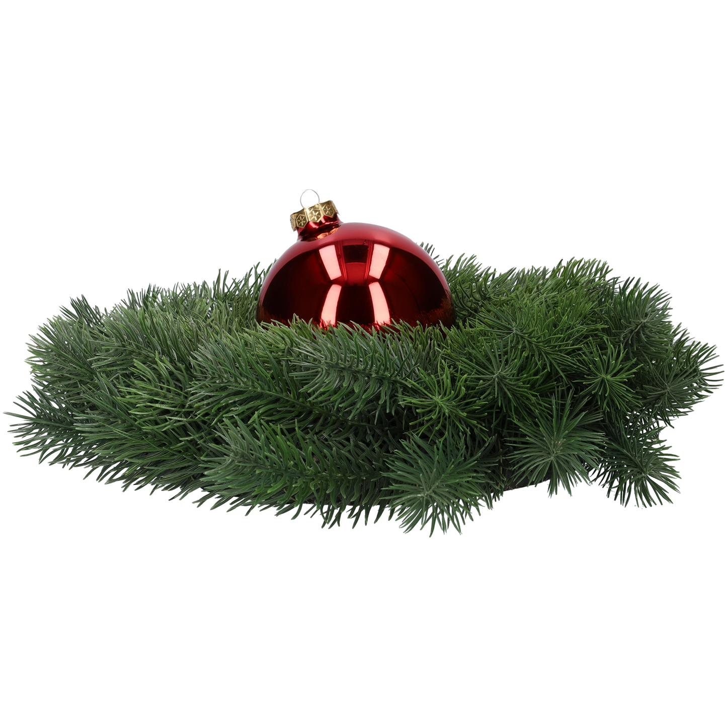 Glazen kerstballen - Set van 4 stuks/100mm - Glas - Rood Glans