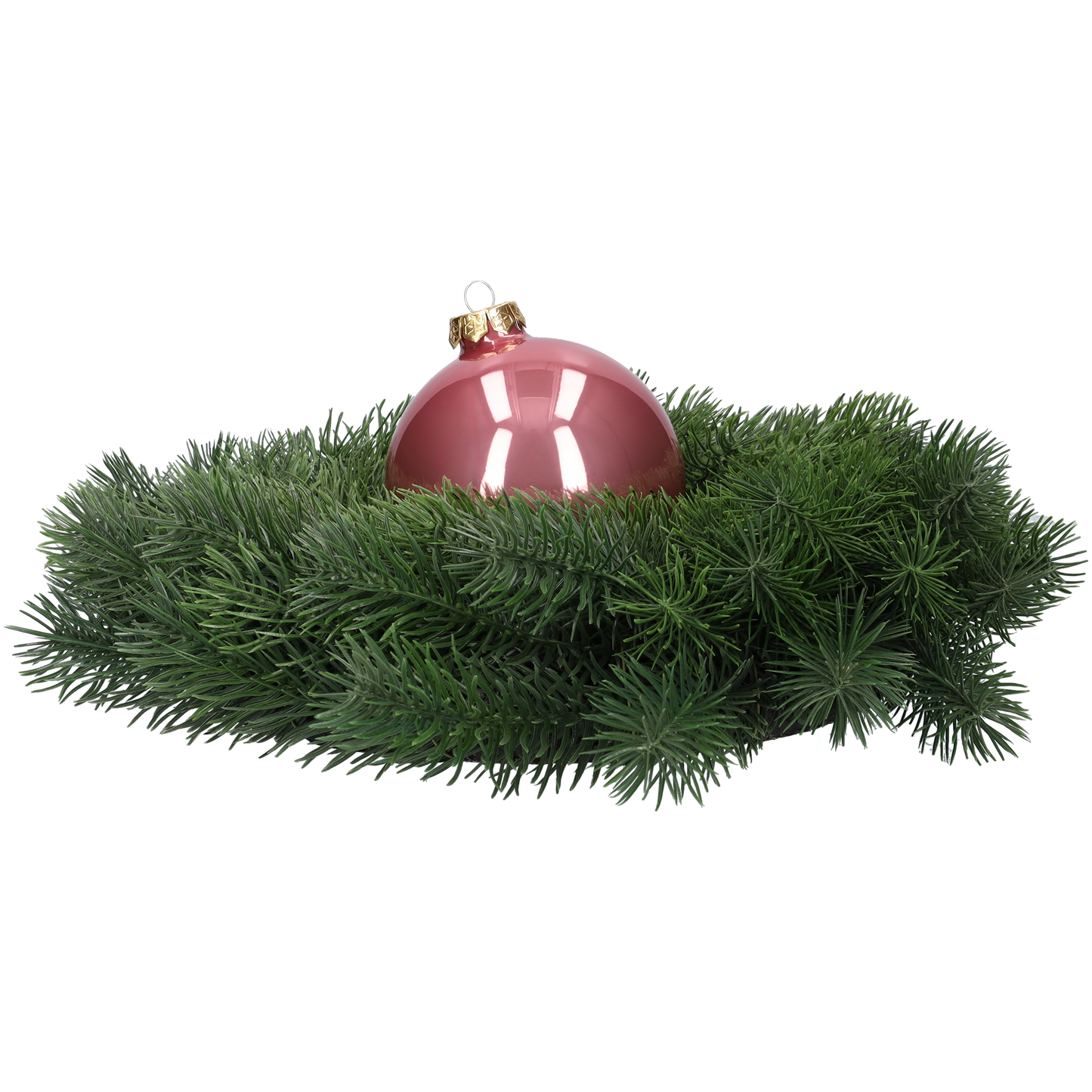 Glazen kerstballen - Set van 4 stuks/100mm - Glas - Wild Blossom - Verschillende Roze tinten