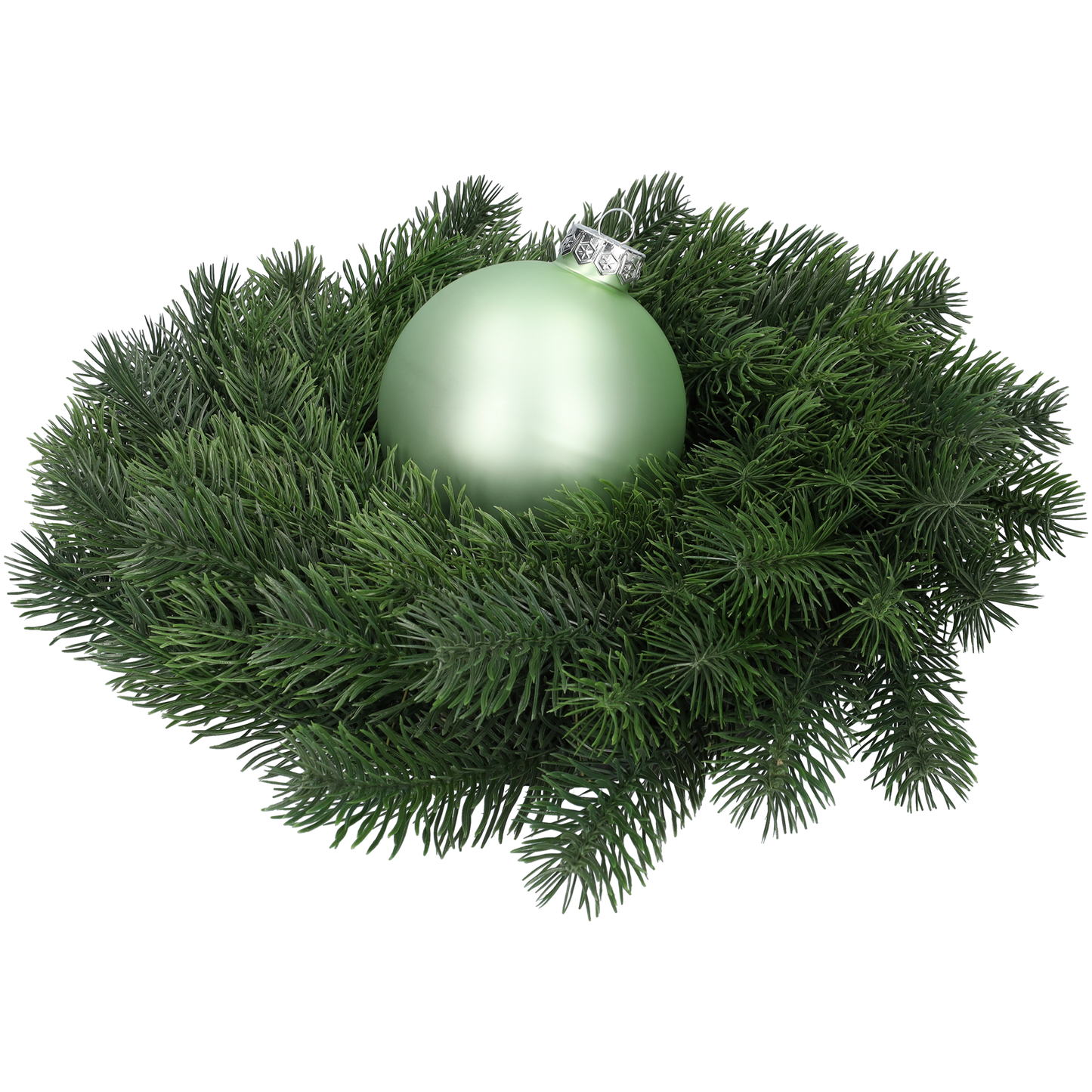 Glazen kerstballen - Set van 4 stuks/100mm - Glas - Oyster Grey - Lichtgrijs