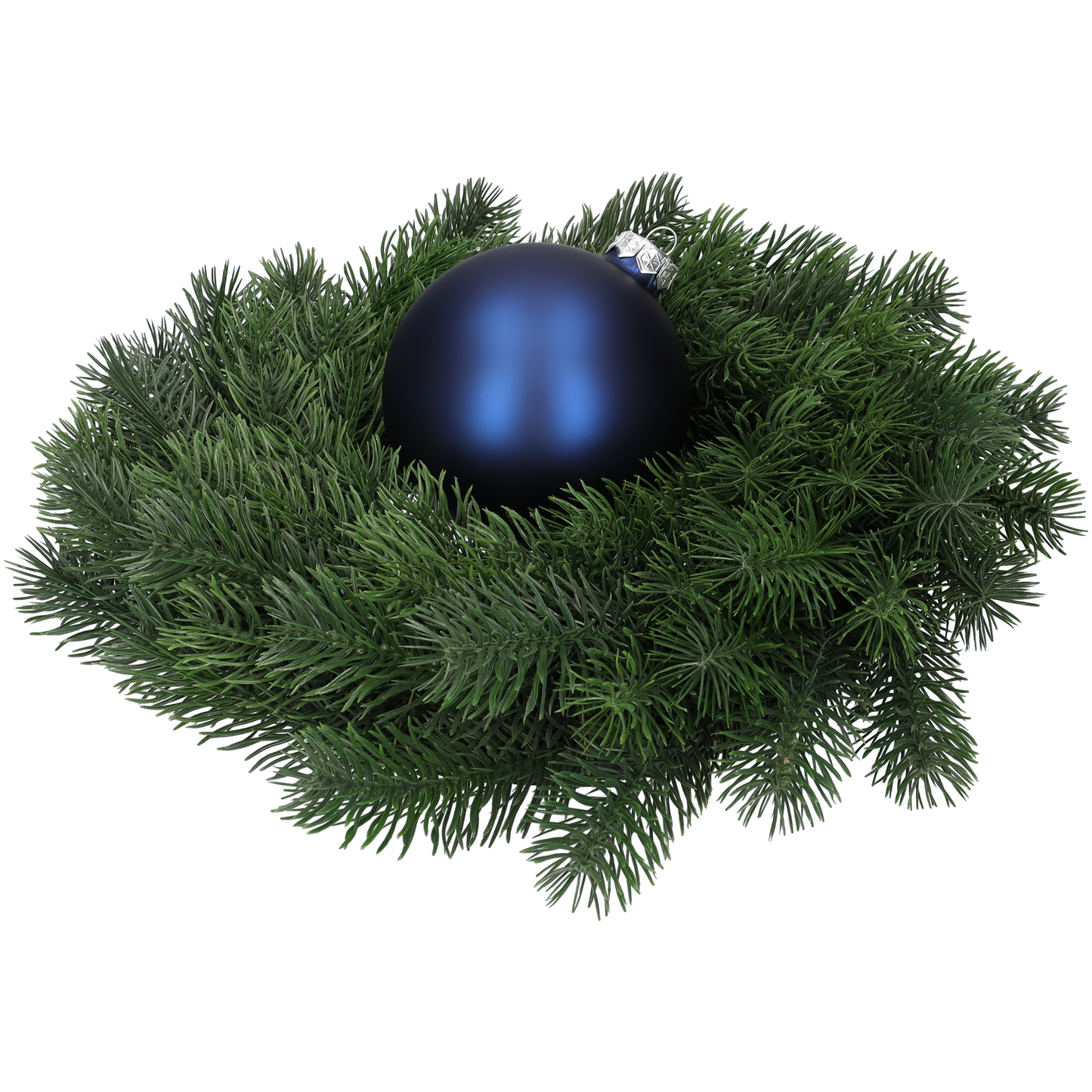 Glazen kerstballen - Set van 4 stuks/100mm - Glas - Night Blue - Blauw/Donkerblauw