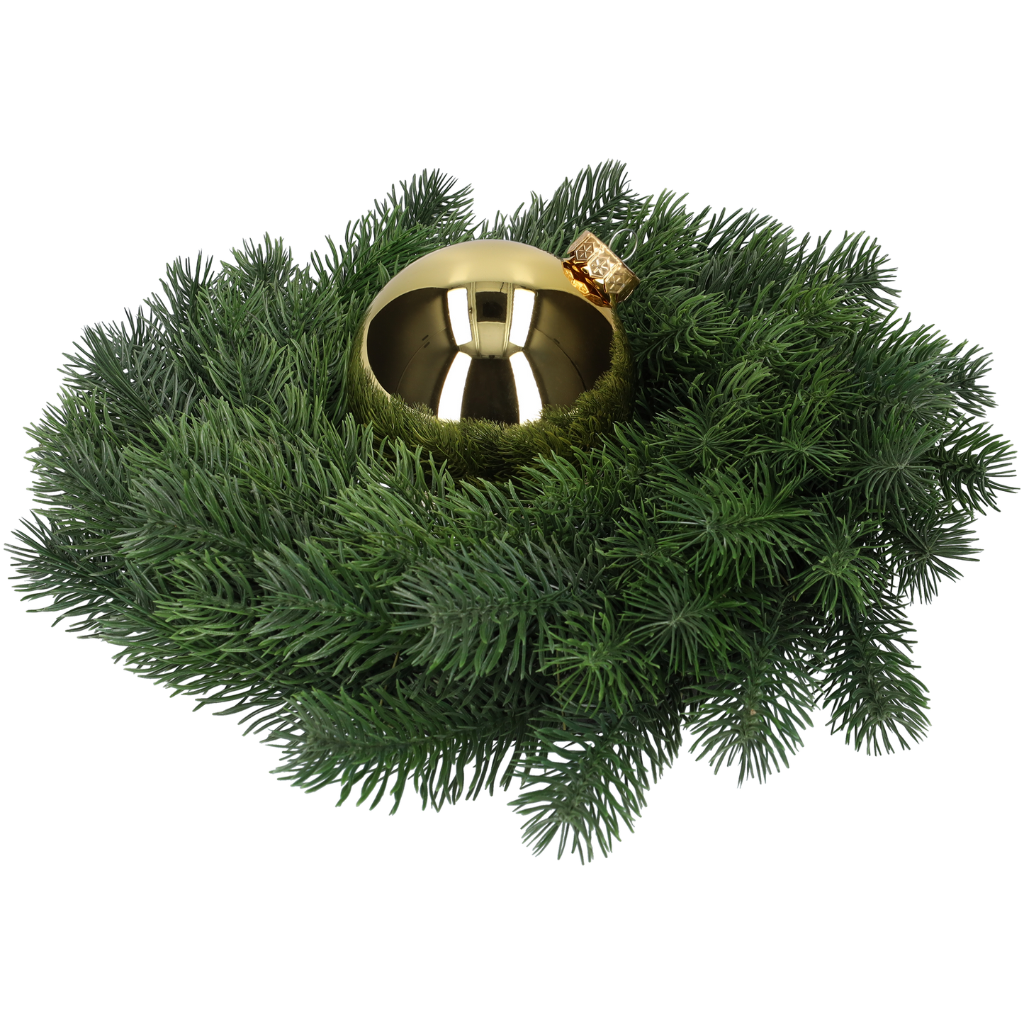 Glazen kerstballen - Set van 4 stuks/100mm - Glas - Bright Gold Glans - Goud