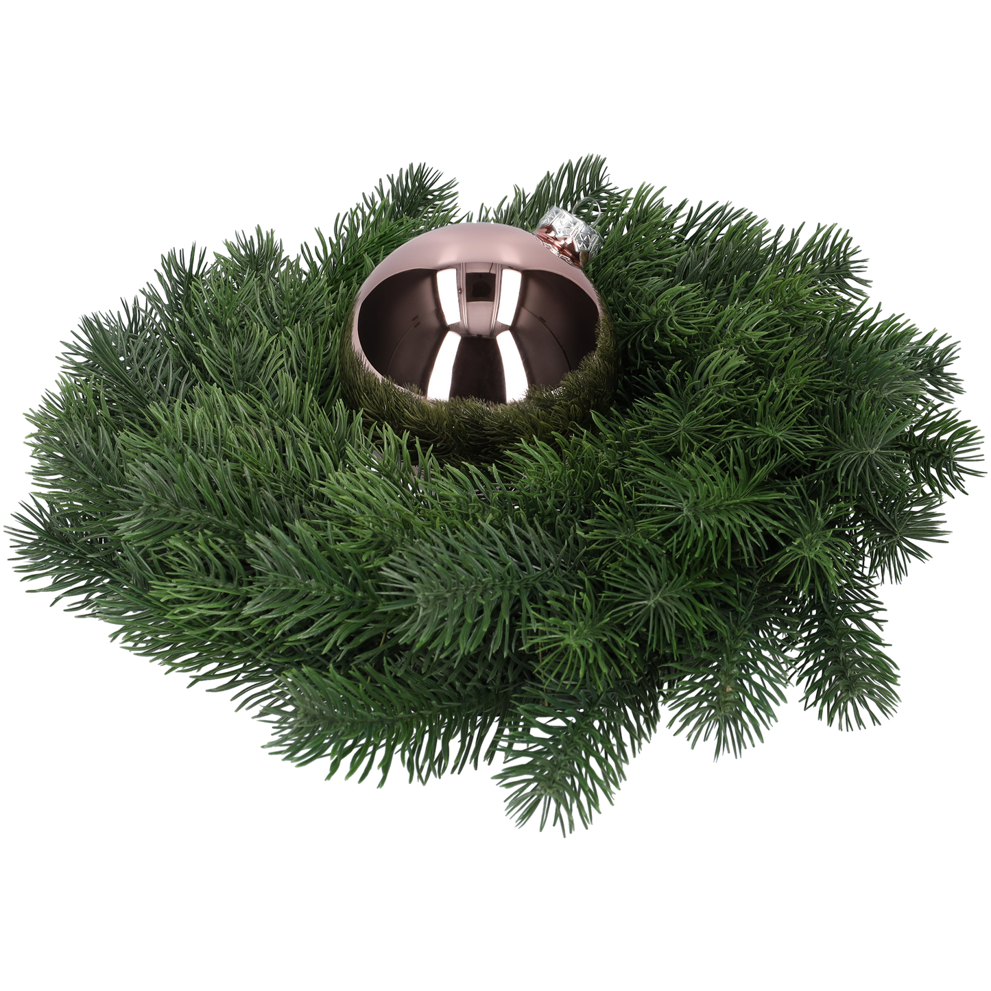Glazen kerstballen - Set van 4 stuks/100mm - Glas - Smokey Rose - Grijs/Roze