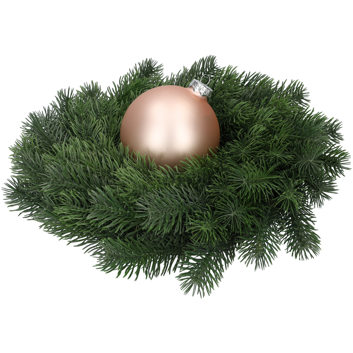Glazen kerstballen - Set van 4 stuks/100mm - Glas - Smokey Rose - Grijs/Roze