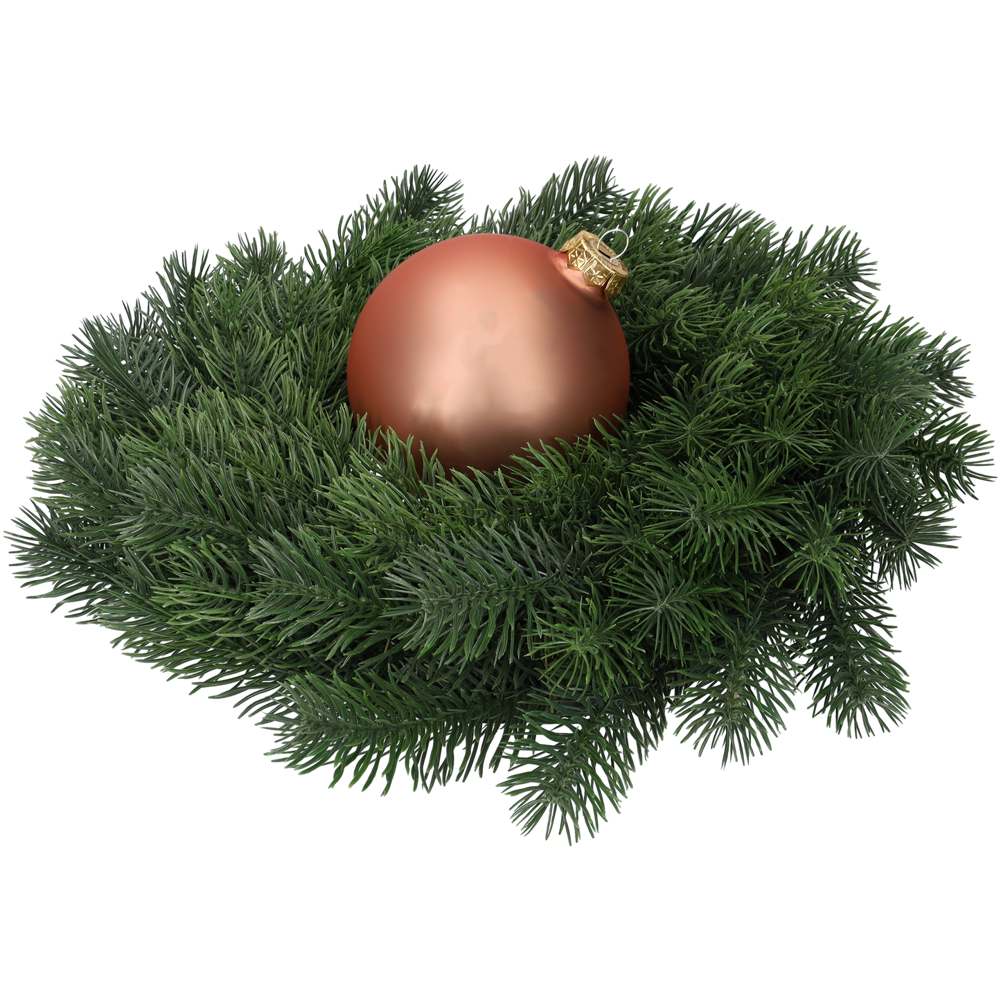 Glazen kerstballen - Set van 4 stuks/100mm - Glas - Terra Sand - Rozekleurig