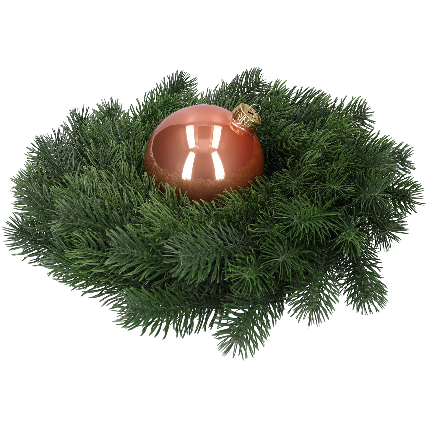 Glazen kerstballen - Set van 4 stuks/100mm - Glas - Terra Sand - Rozekleurig