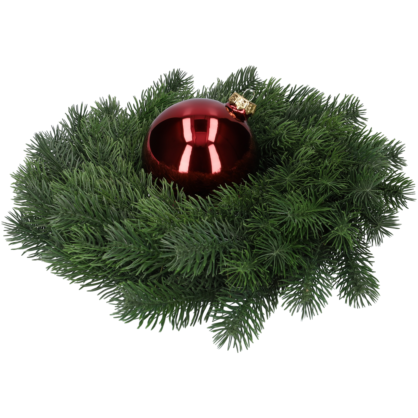 Glazen kerstballen - Set van 4 stuks/100mm - Glas - Dark Red Combi - Donkerrood