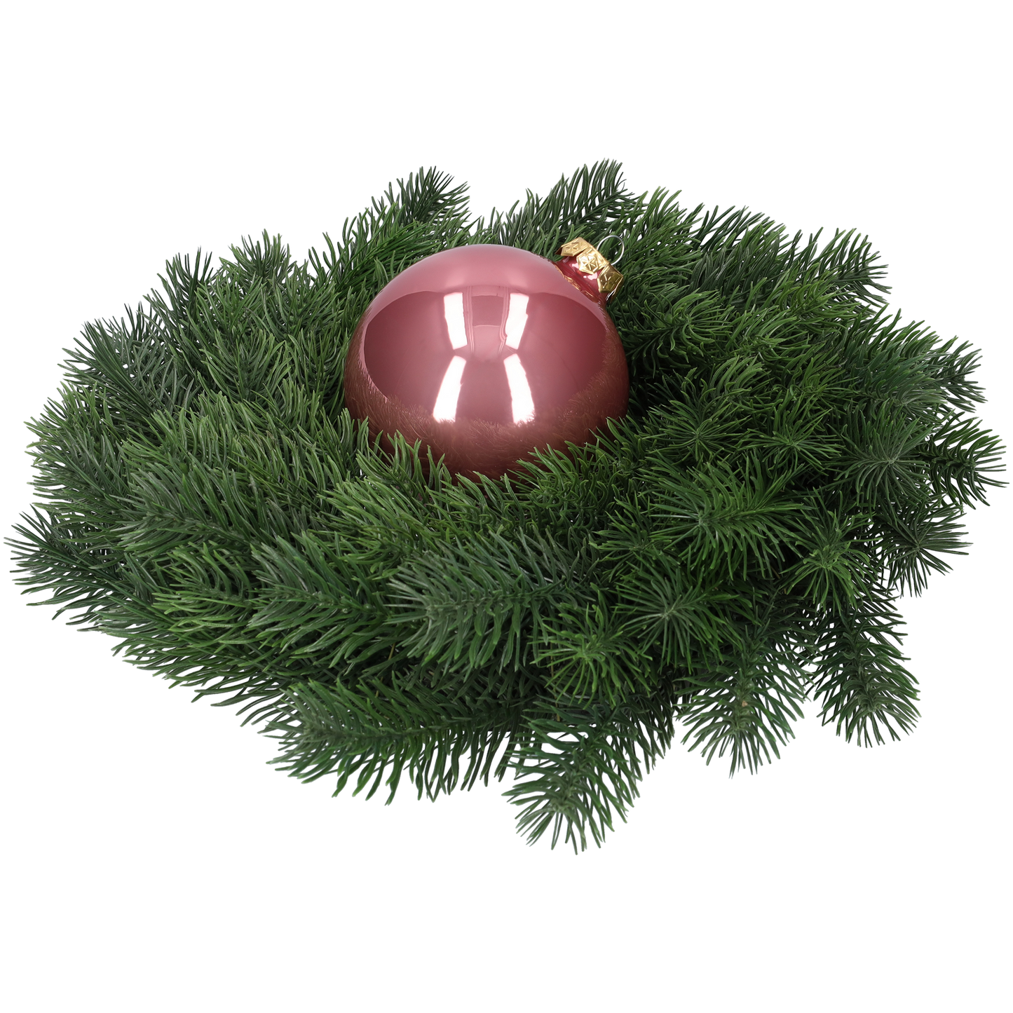 Glazen kerstballen - Set van 4 stuks/100mm - Glas - Wild Blossom - Verschillende Roze tinten