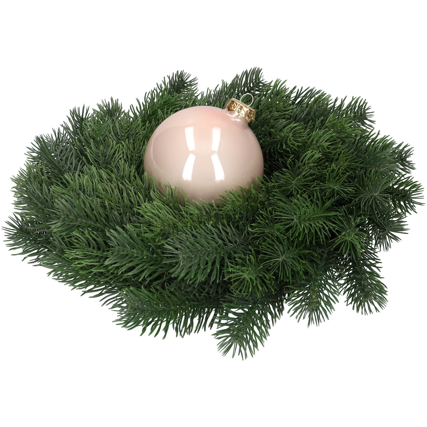 Glazen kerstballen - Set van 4 stuks/100mm - Glas - Wild Blossom - Verschillende Roze tinten