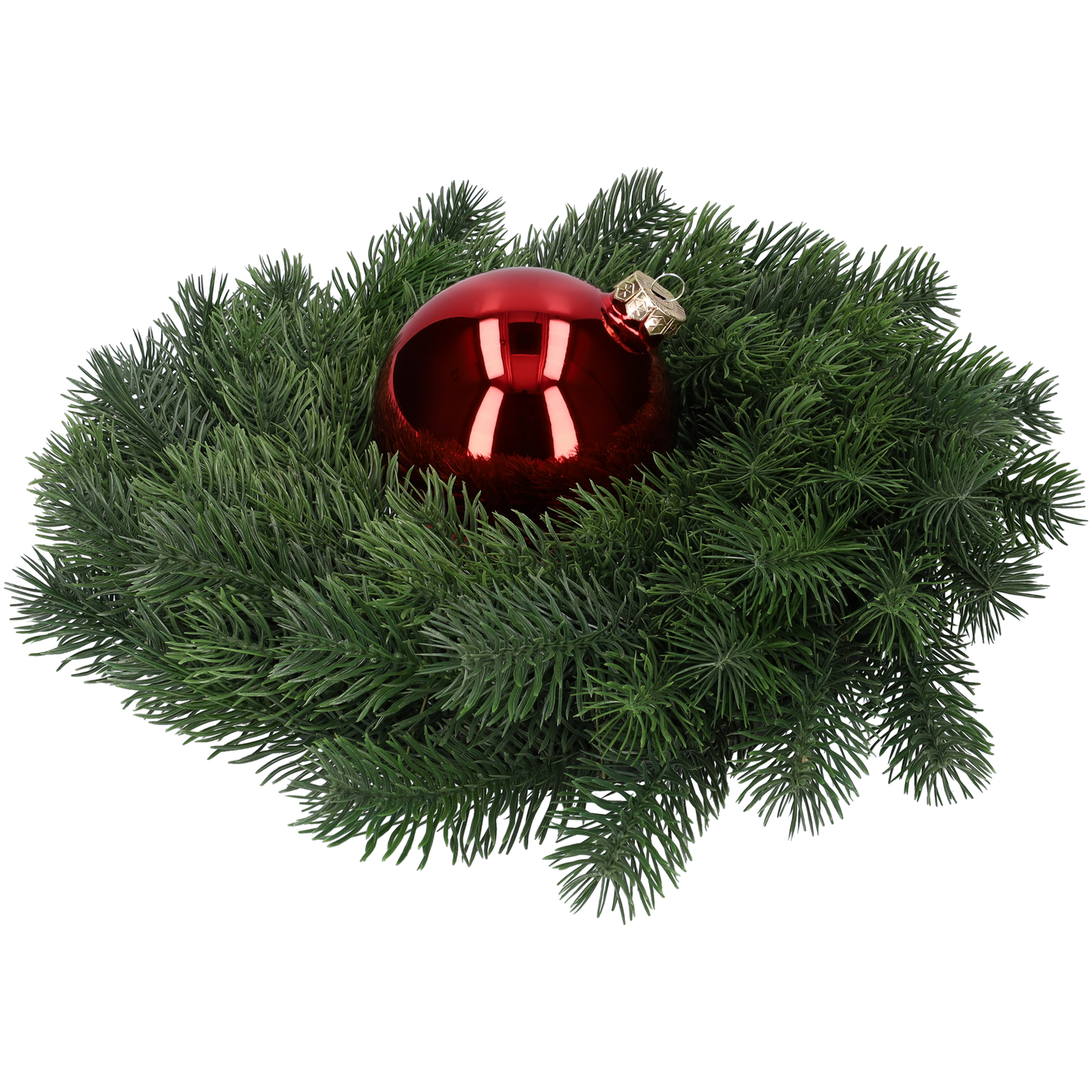 Glazen kerstballen - Set van 4 stuks/100mm - Glas - Rood Glans