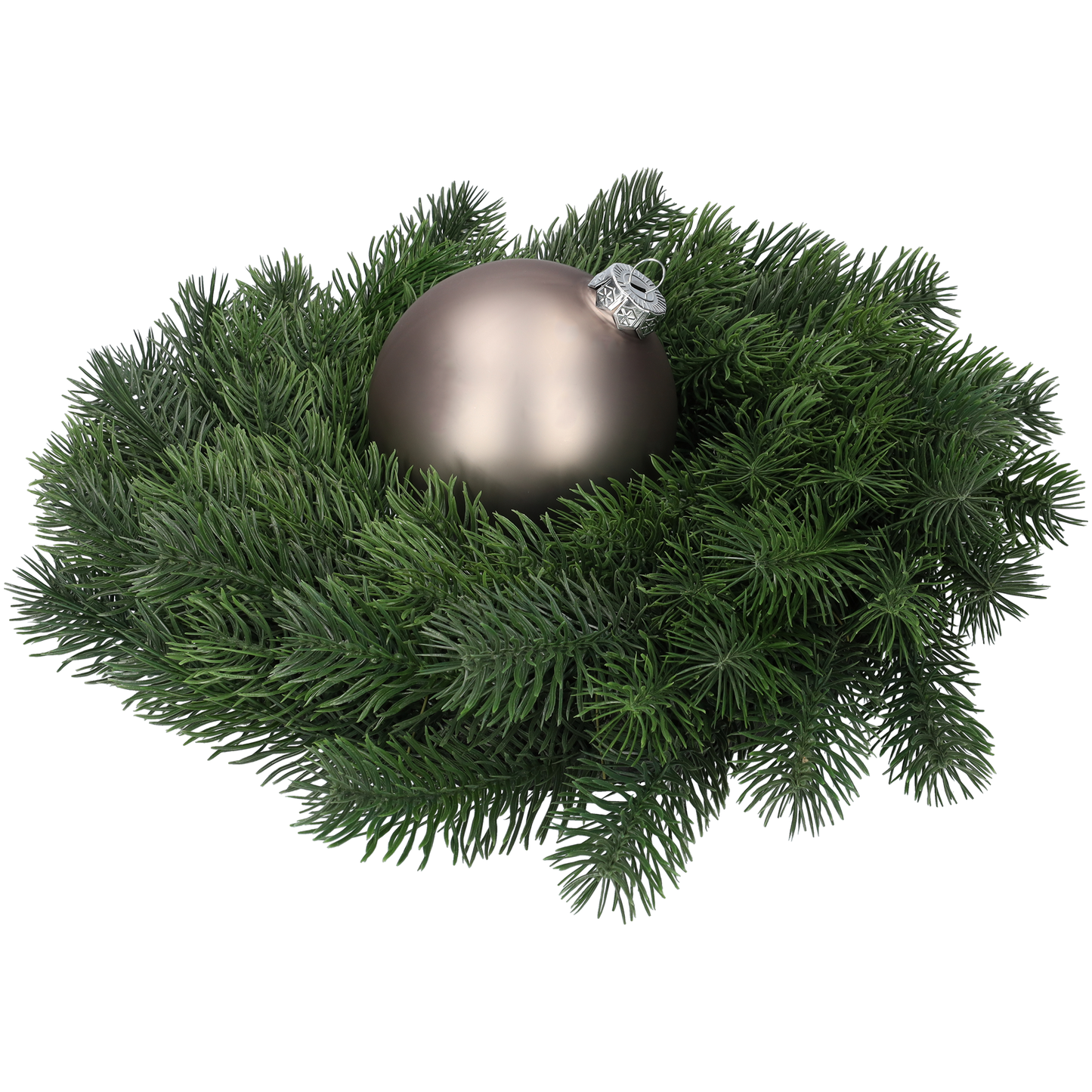 Glazen kerstballen - Set van 4 stuks/100mm - Glas - Titan Grey - Grijs