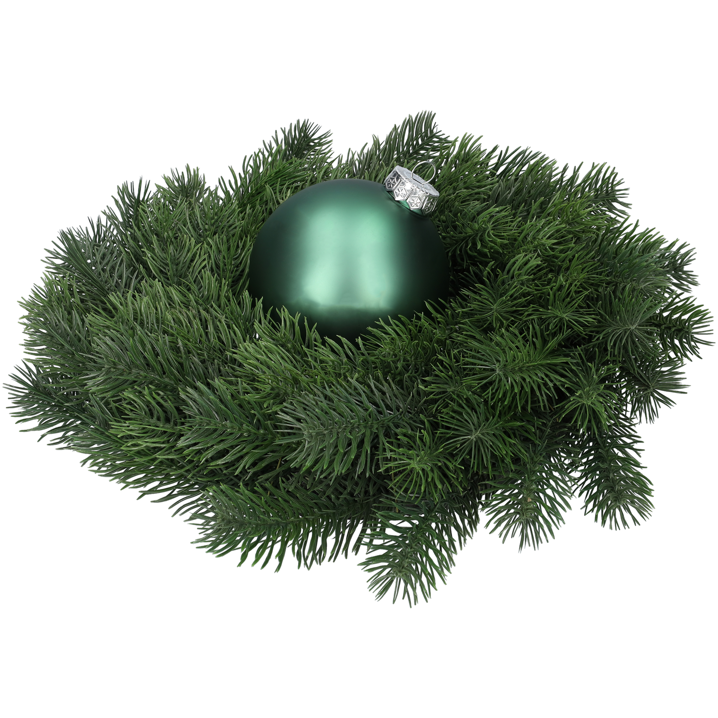 Glazen kerstballen - Set van 4 stuks/100mm - Glas - Greenlake - Donkergroen