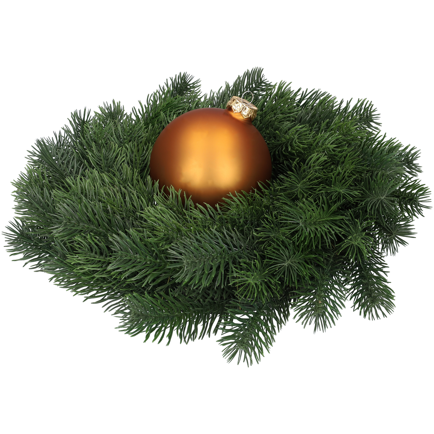 Glazen kerstballen - Set van 4 stuks/100mm - Glas - Koper Combi - Mat/Glanzend Goud