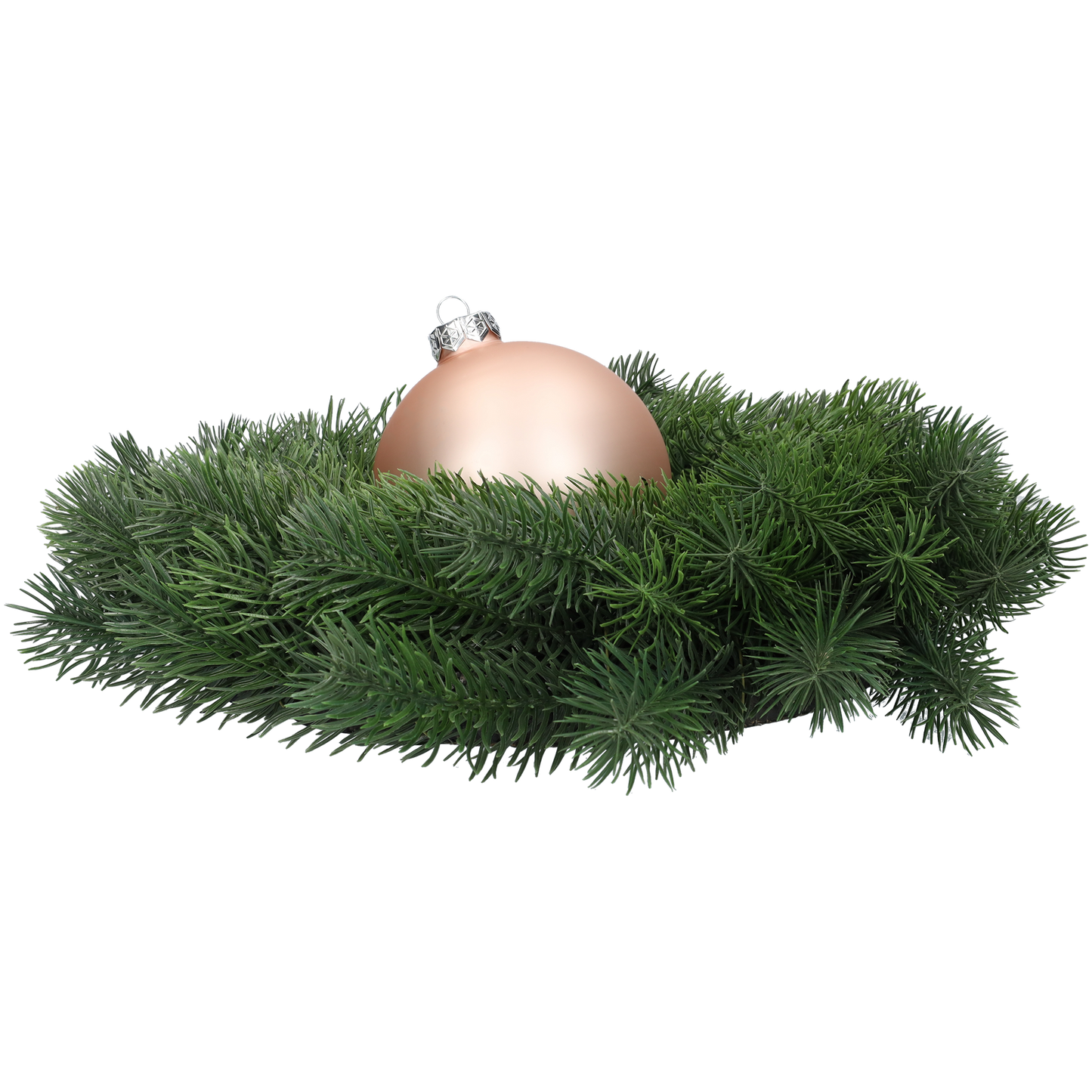 Glazen kerstballen - Set van 4 stuks/100mm - Glas - Smokey Rose - Grijs/Roze