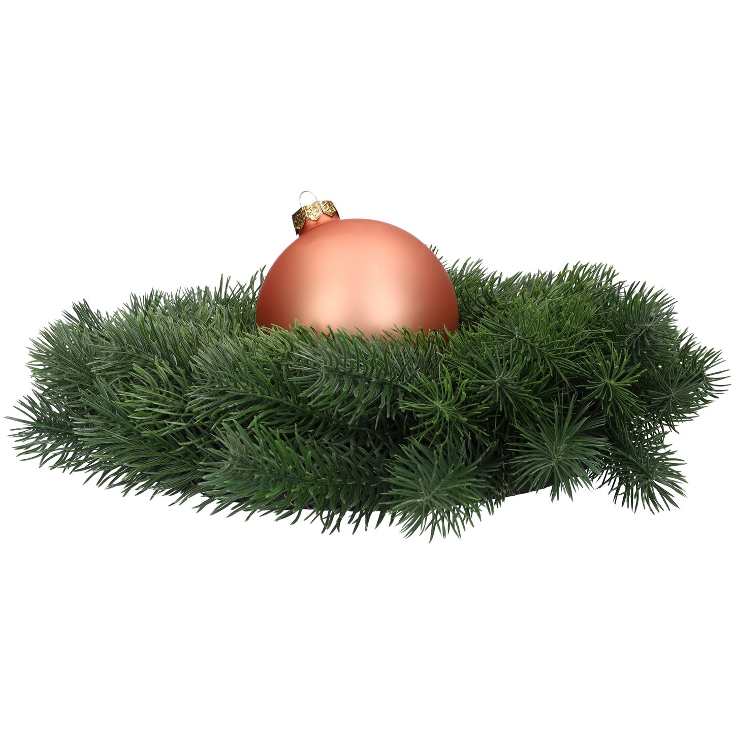 Glazen kerstballen - Set van 4 stuks/100mm - Glas - Terra Sand - Rozekleurig