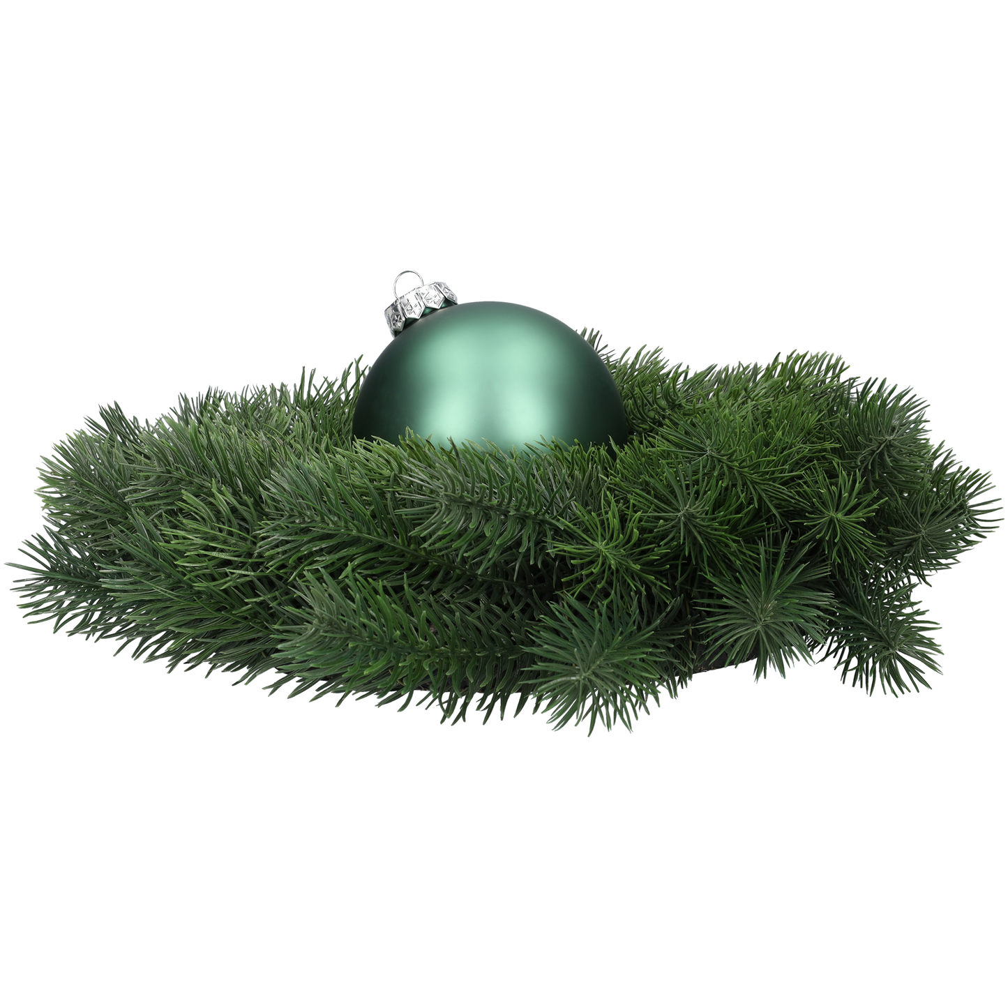 Glazen kerstballen - Set van 4 stuks/100mm - Glas - Greenlake - Donkergroen