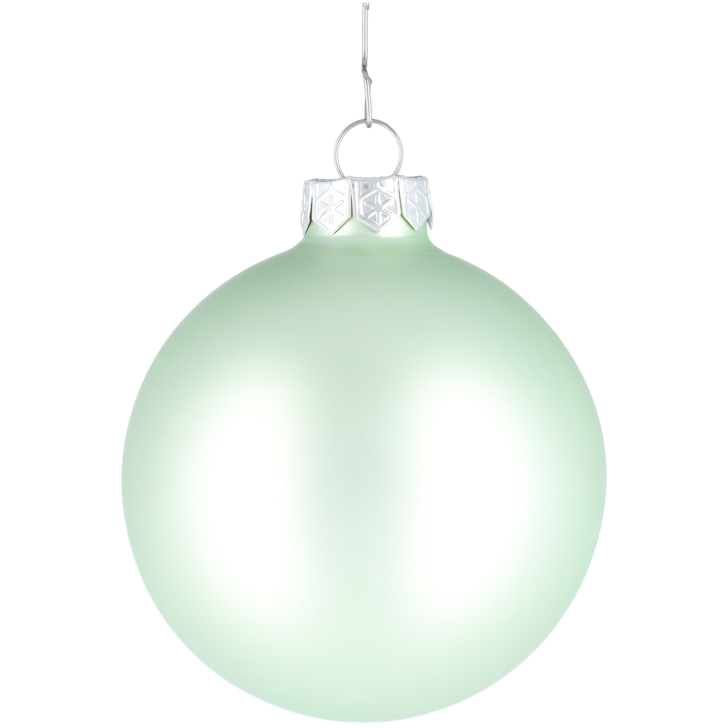 Glazen kerstballen - Set van 16 stuks/80mm - Glas - Oyster Grey - Lichtgrijs