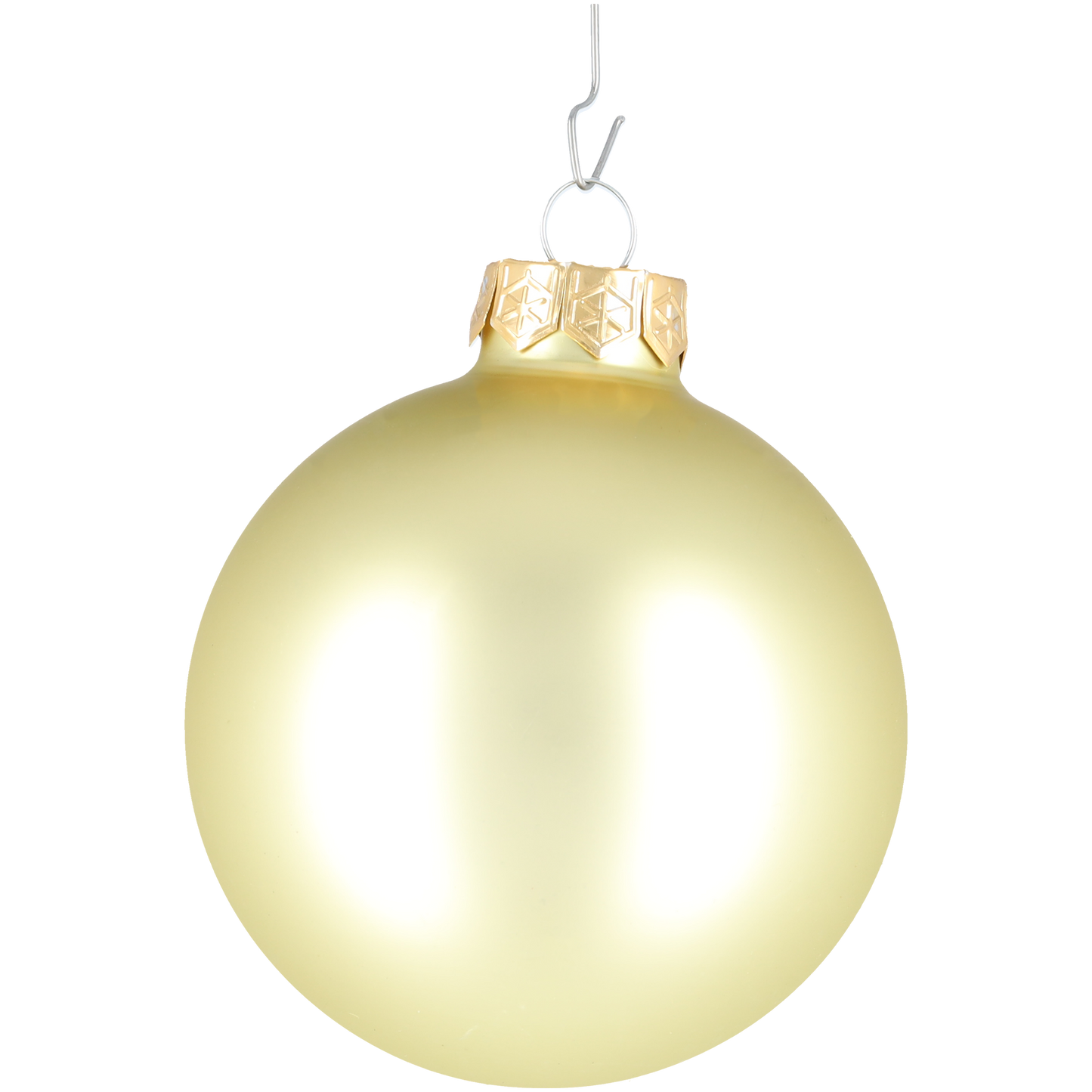 Glazen kerstballen - Set van 16 stuks/80mm - Glas - Mustard Gold - Goud/Bruin
