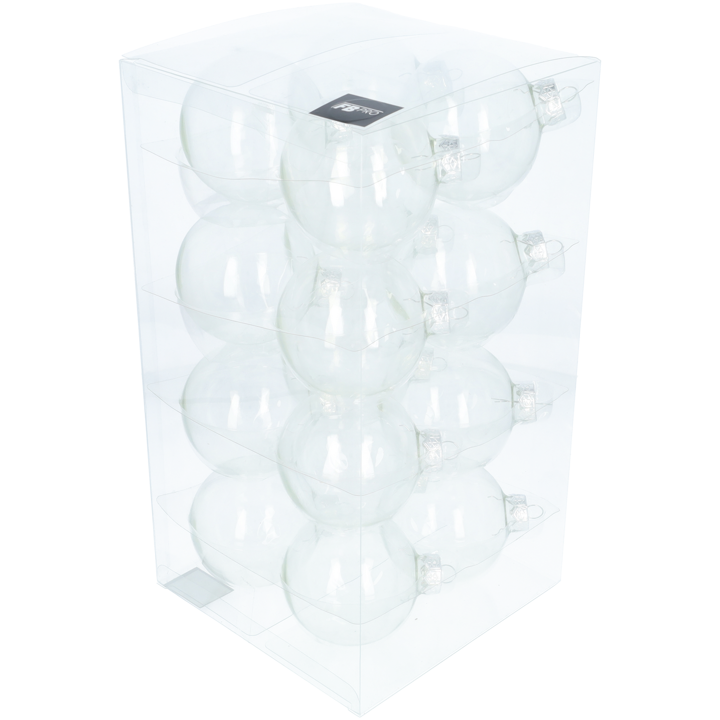 Glazen kerstballen - Set van 16 stuks/80mm - Luxe kerst decoratie - Sfeervolle kerstversiering voor in de kerstboom - Glas - Doorzichtig