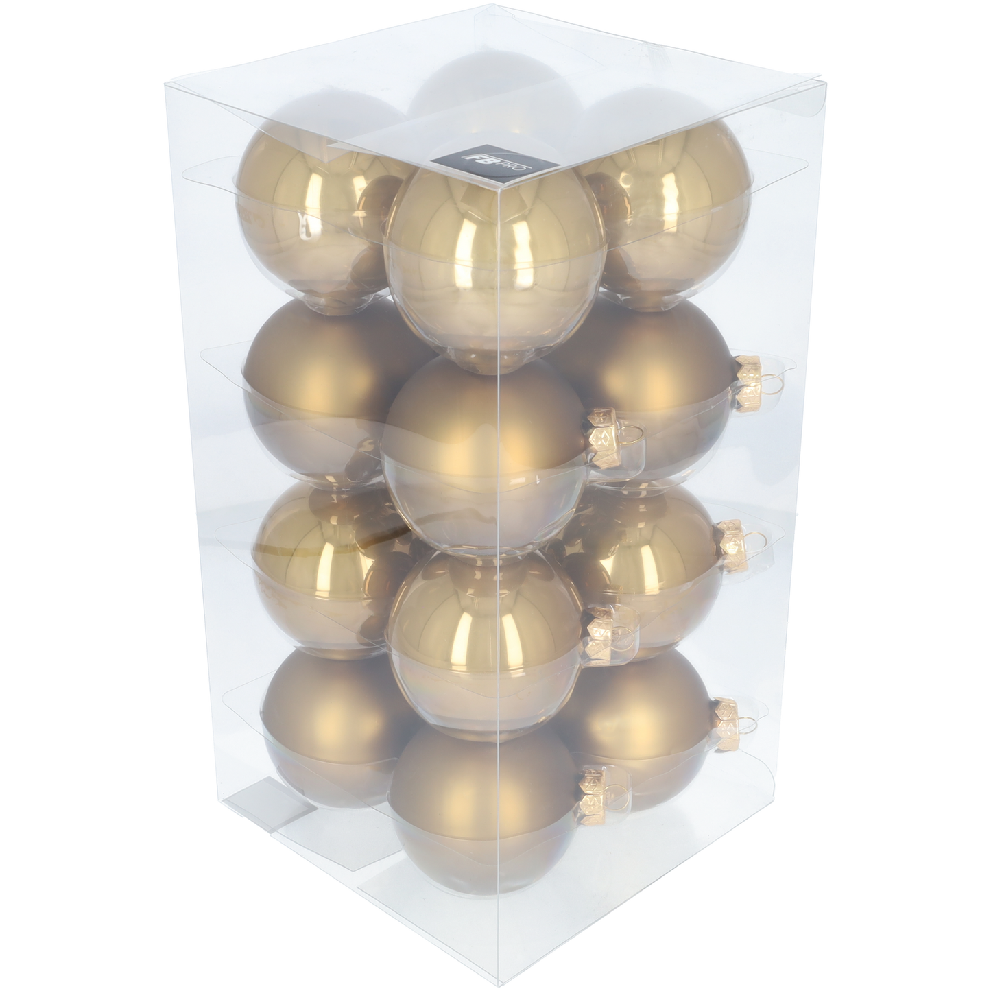 Glazen kerstballen - Set van 16 stuks/80mm - Luxe kerst decoratie - Sfeervolle kerstversiering voor in de kerstboom - Glas - Dusky Lime - Olijf Goud