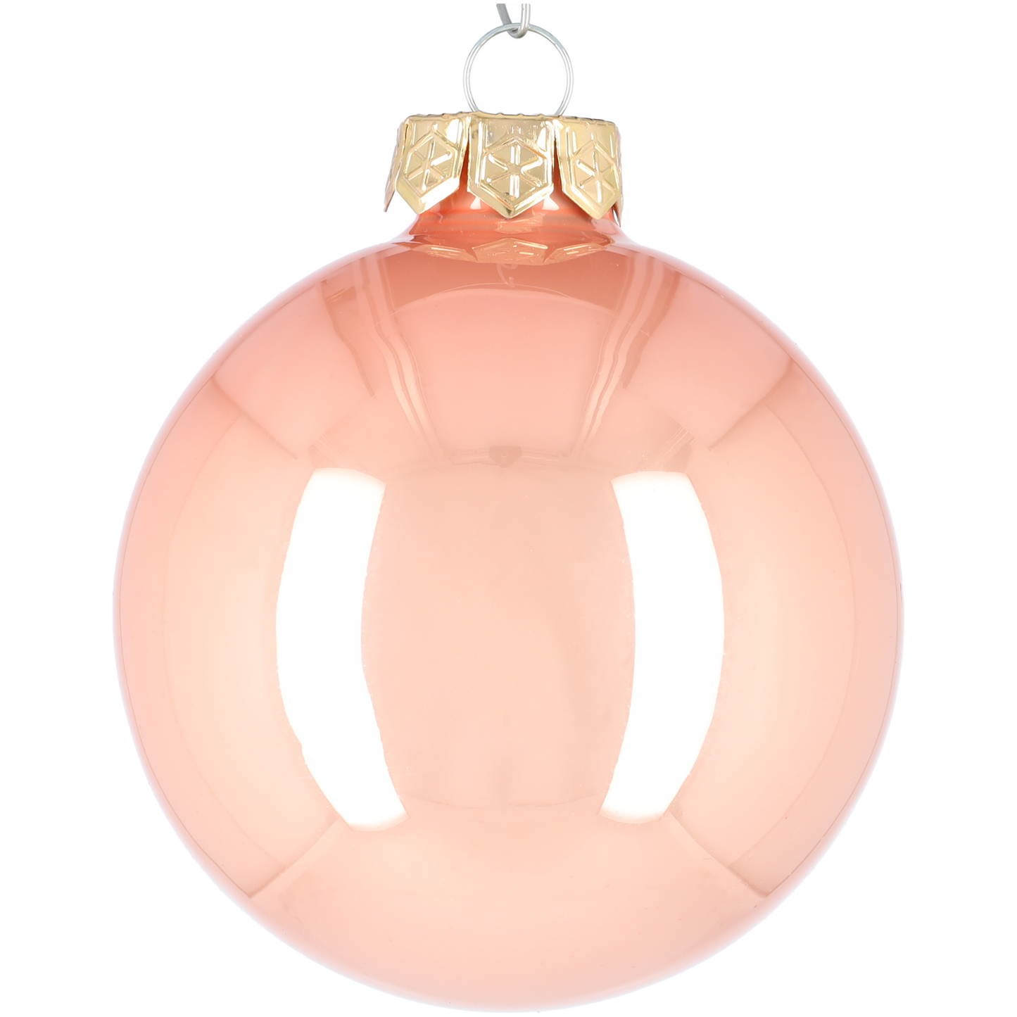 Glazen kerstballen - Set van 16 stuks/80mm - Luxe kerst decoratie - Sfeervolle kerstversiering voor in de kerstboom - Glas - Coral - Brons/Bronskleurig