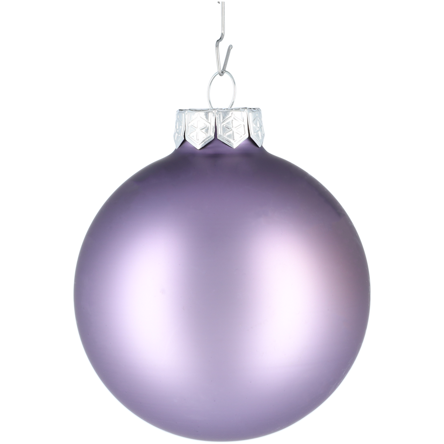 Glazen kerstballen - Set van 16 stuks/80mm - Luxe kerst decoratie - Sfeervolle kerstversiering voor in de kerstboom - Glas - Frosted Lilac - Donkerpaars