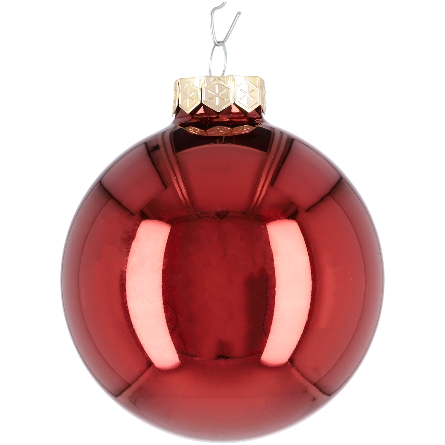Glazen kerstballen - Set van 16 stuks/80mm - Luxe kerst decoratie - Sfeervolle kerstversiering voor in de kerstboom - Glas - Dark Red Combi - Donkerrood