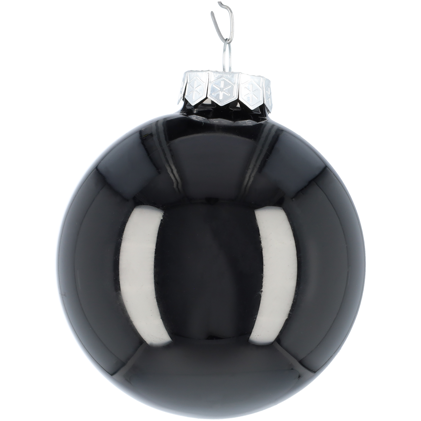 Glazen kerstballen - Set van 16 stuks/80mm - Luxe kerst decoratie - Sfeervolle kerstversiering voor in de kerstboom - Glas - Black Combi - Zwart