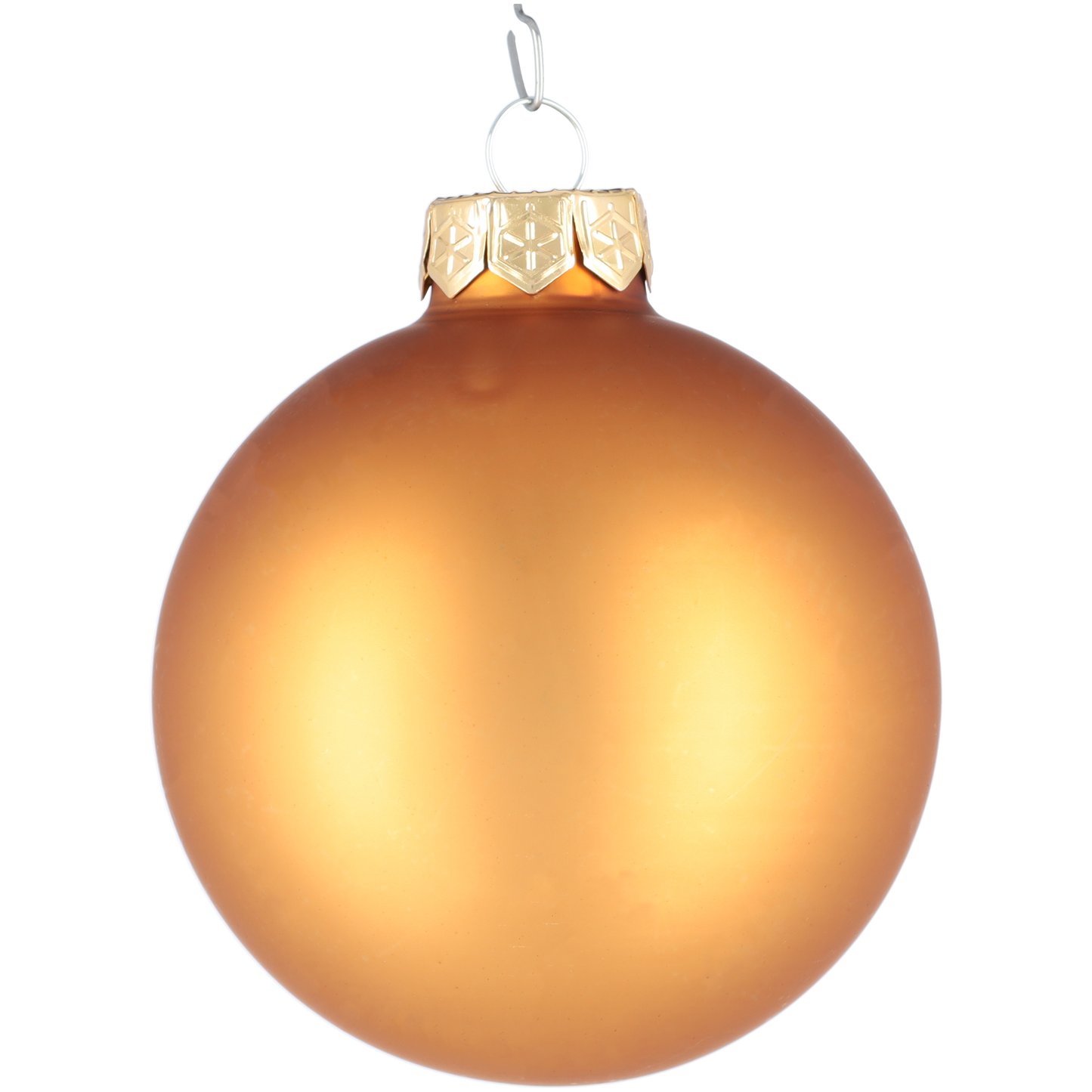 Glazen kerstballen - Set van 16 stuks/80mm - Glas - Koper Combi - Mat/Glanzend Goud