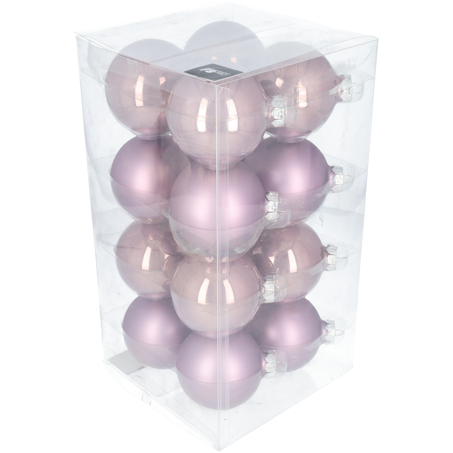 Glazen kerstballen - Kerst decoratie - Kerstversiering - 80mm - Lilac Sage - Ballen van glas voor in de kerstboom! - 16 stuks