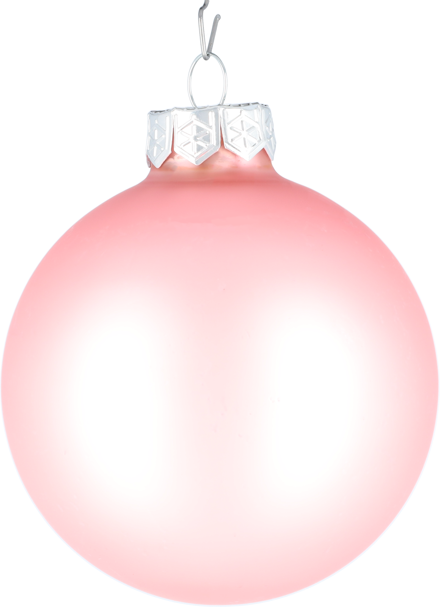 Glazen kerstballen - Set van 16 stuks/80mm - Glas - Powder Pink - Roze