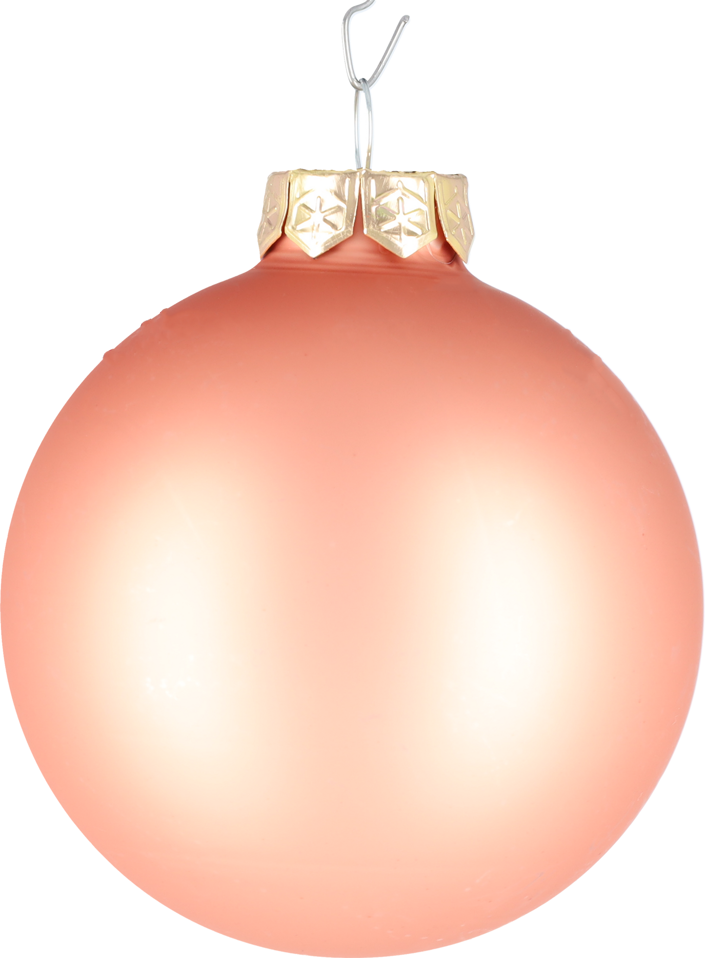 Glazen kerstballen - Set van 16 stuks/80mm - Glas - Terra Sand - Rozekleurig