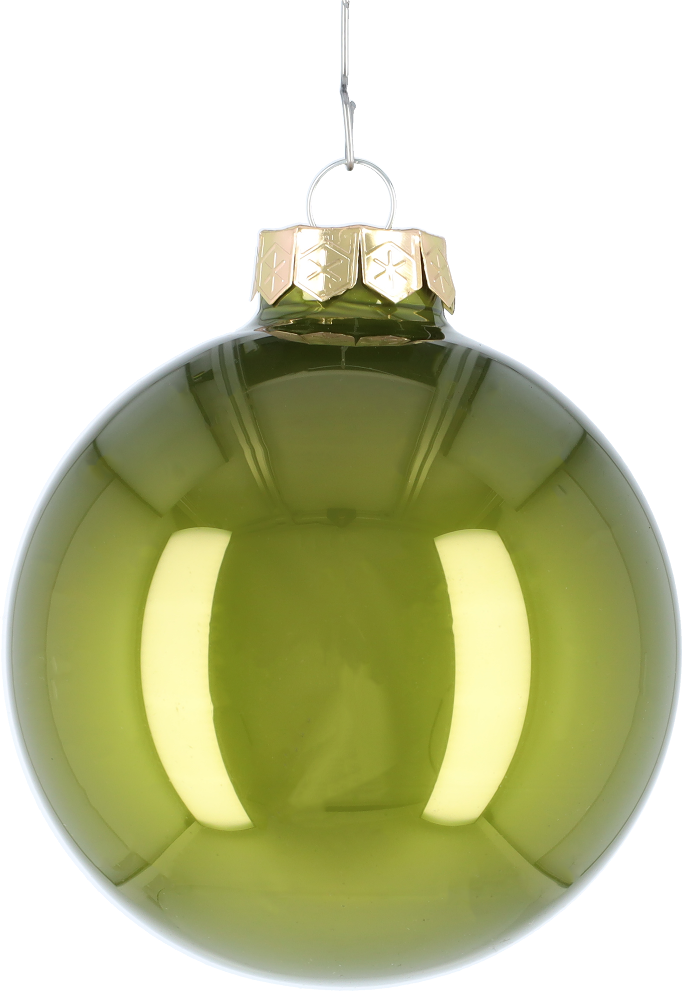 Glazen kerstballen - Set van 16 stuks/80mm - Glas - Pine Green - Groen