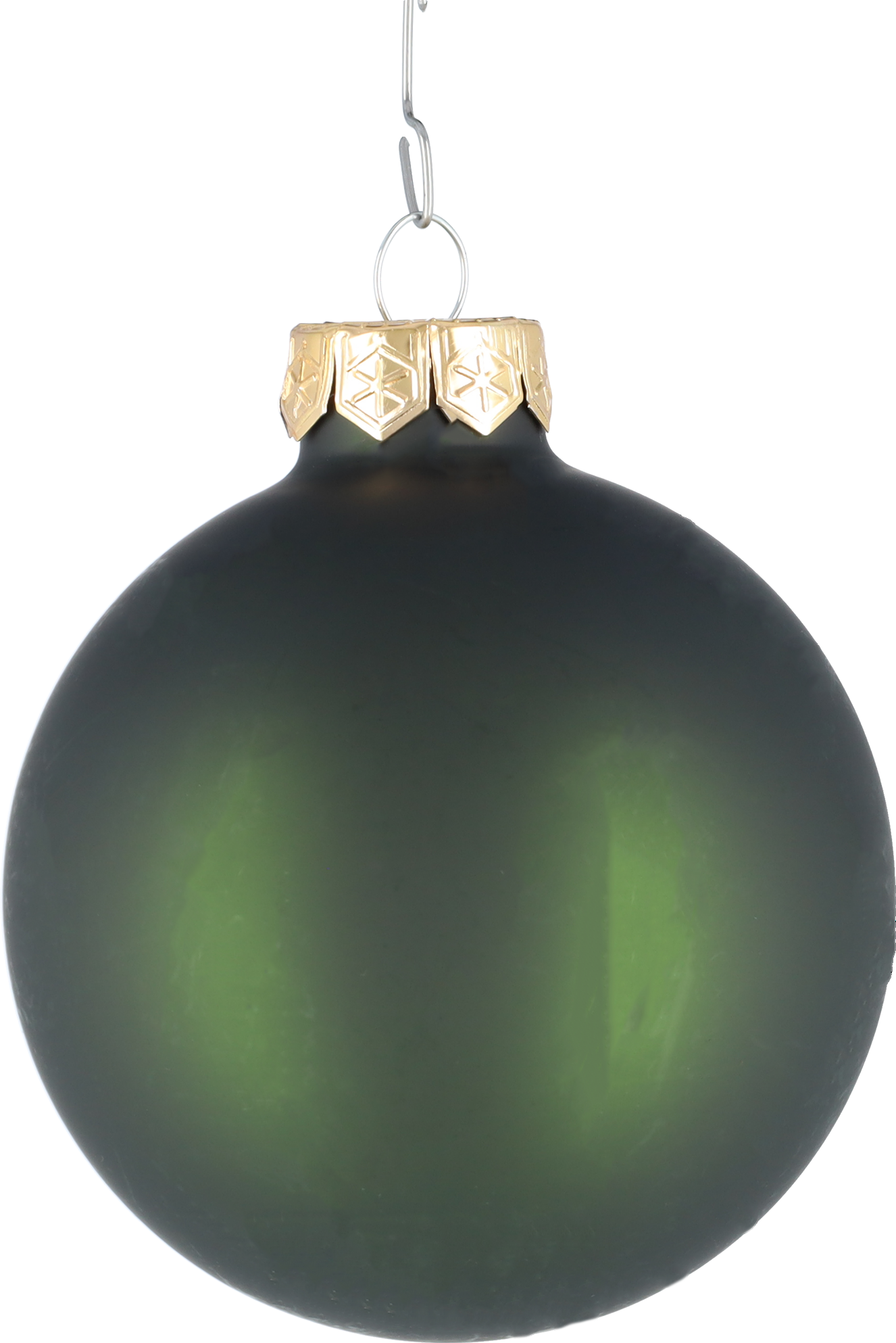 Glazen kerstballen - Set van 16 stuks/80mm - Glas - Pine Green - Groen