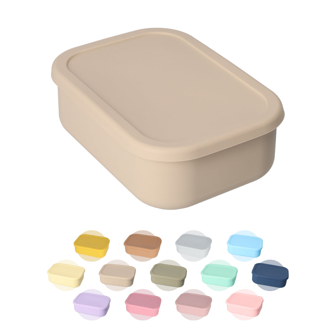 Flex Lunchbox - Buigbaar - Diepvriesbakjes - Geschikt om in te Vriezen - 800ml - BPA-vrij - Beige