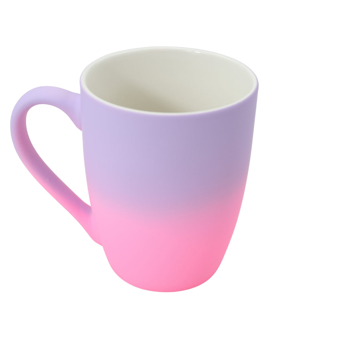 Kleurrijke lavendel/roze slanke mokken! - 4 stuks - 300ml - Koffiemok met gradient ontwerp