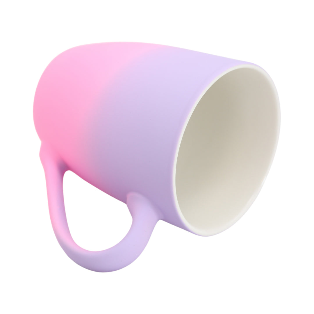 Kleurrijke lavendel/roze slanke mokken! - 4 stuks - 300ml - Koffiemok met gradient ontwerp