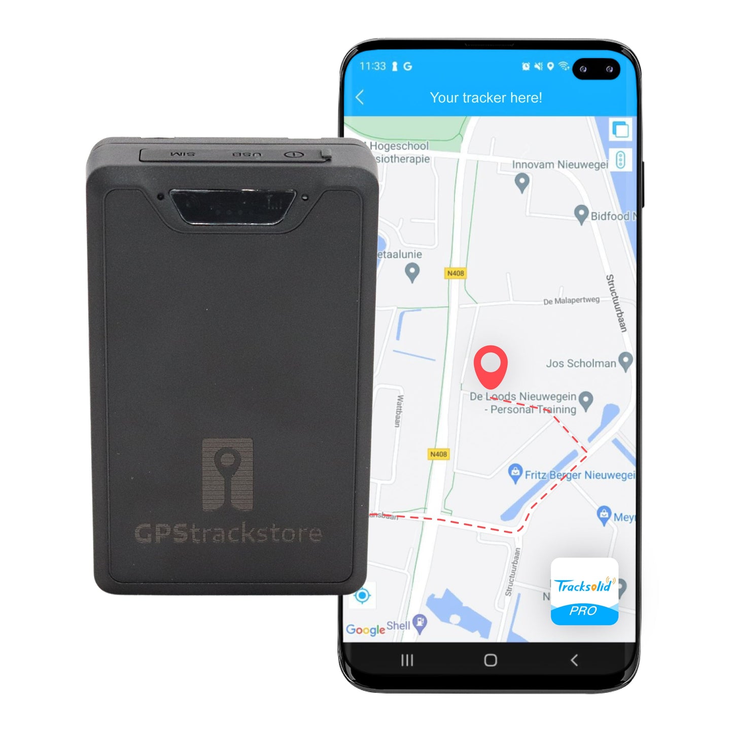 GPS Tracker volgsysteem LL302 - 6000mAh - 10 jaar sim wereldwijd - Gratis app - Magneet