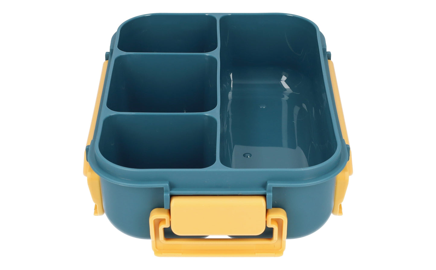 Mooie Lunchbox 1300ml - BPA vrij - Bentobox - Ook te gebruiken als Broodtrommel - Geel - Met Bestek en Sausbakje
