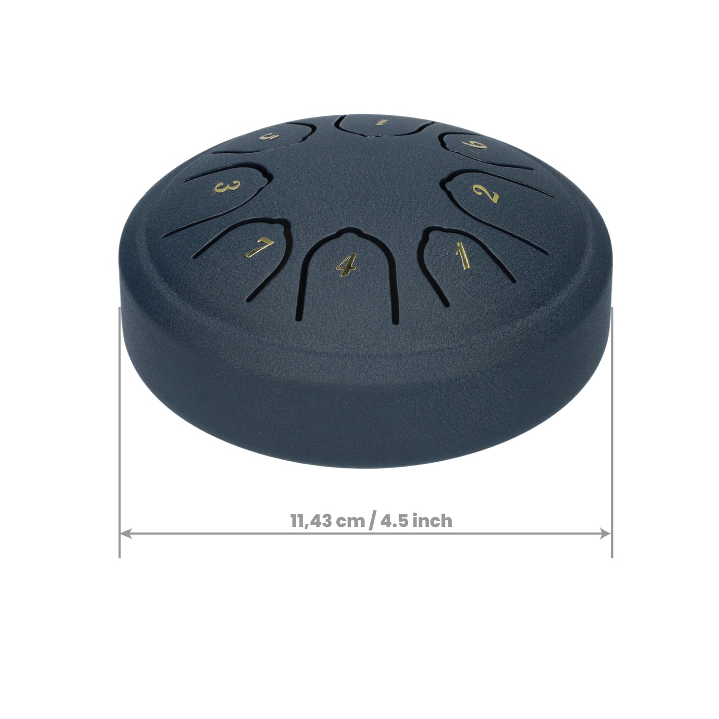 Handpan 4.5 inch, Klankschaal - Met Drumstick - Donkerblauw