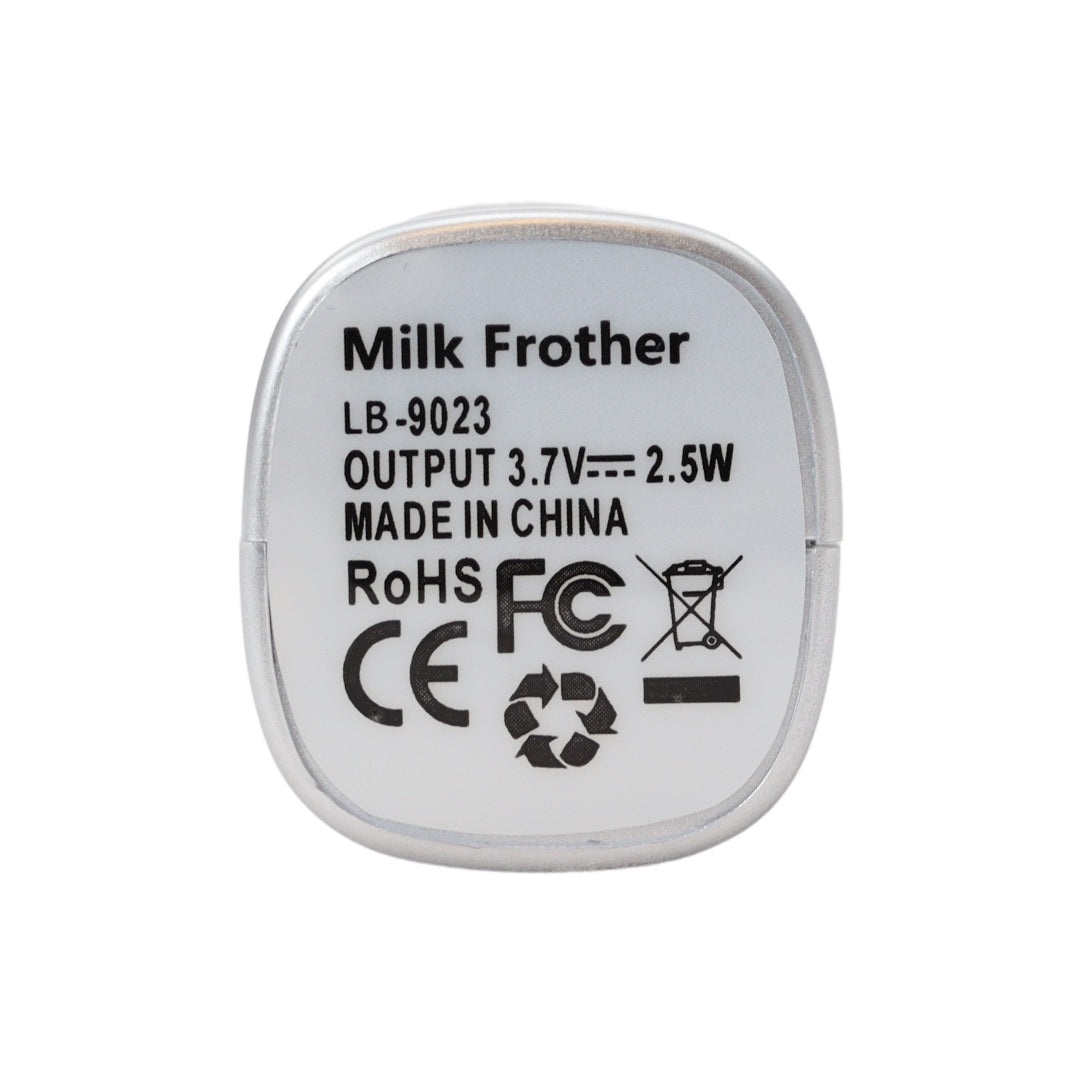 Melkopschuimer Elektrisch met 3 Standen! - Sterke Melk Opschuimer - Oplaadbaar via Micro USB - Melkklopper met 2 Opzetstukjes - Zilver