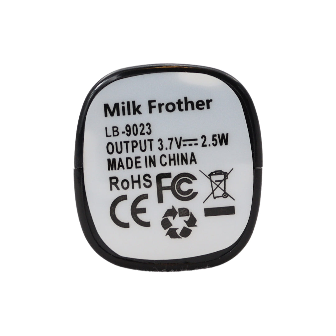 Melkopschuimer Elektrisch met 3 Standen! - Sterke Melk Opschuimer - Oplaadbaar via Micro USB - Melkklopper met 2 Opzetstukjes - Zwart