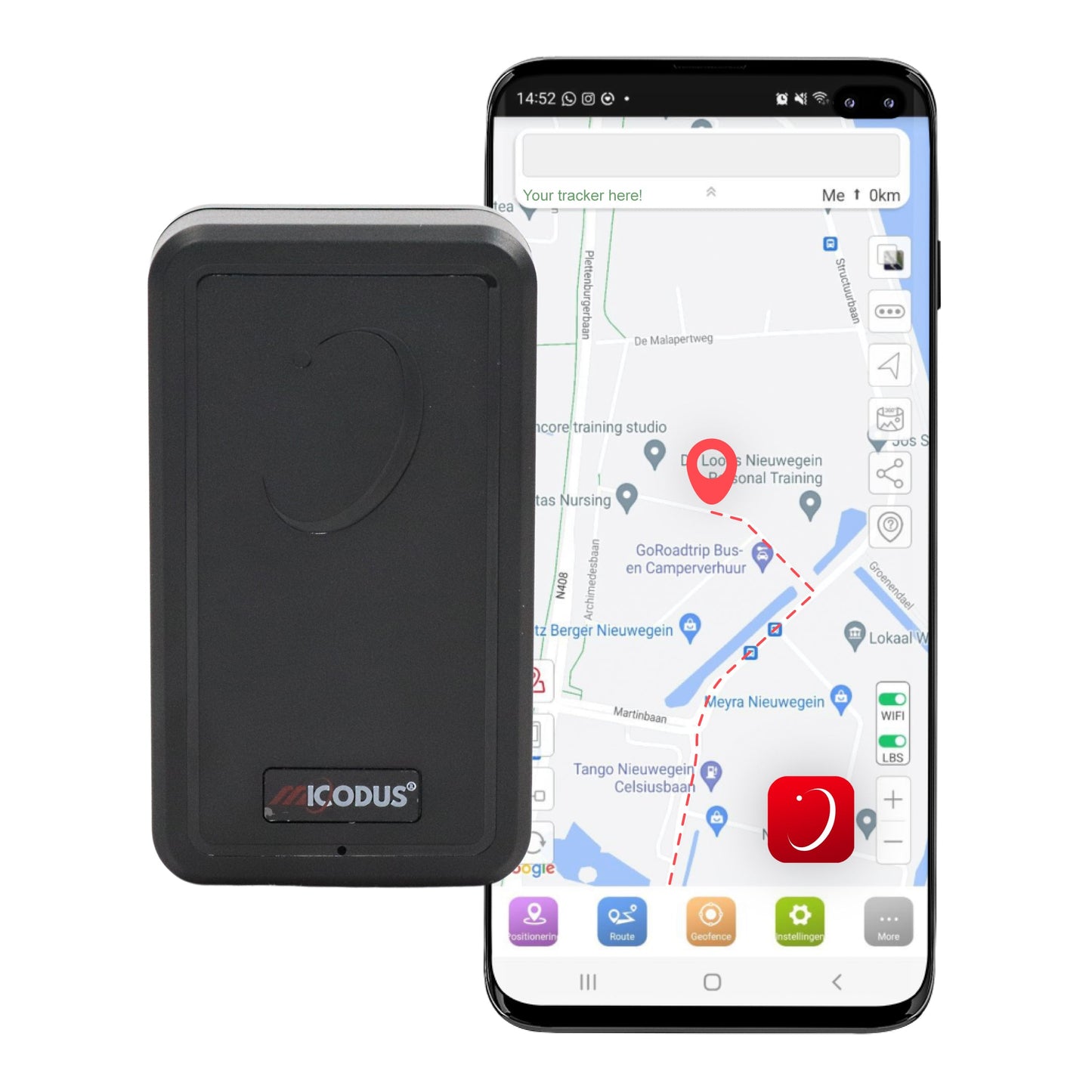 GPS Tracker volgsysteem ML500G - Accu van 5000mAh, compact en licht - Compatibel met 4G en 2G - Eenvoudige app!