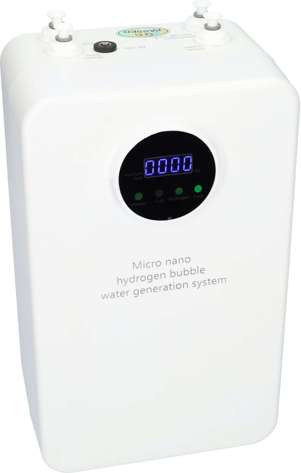 Waterstof generator met water filter - Hydrogen generator - LED display scherm - Inhoudstank van 2,5L - Wit