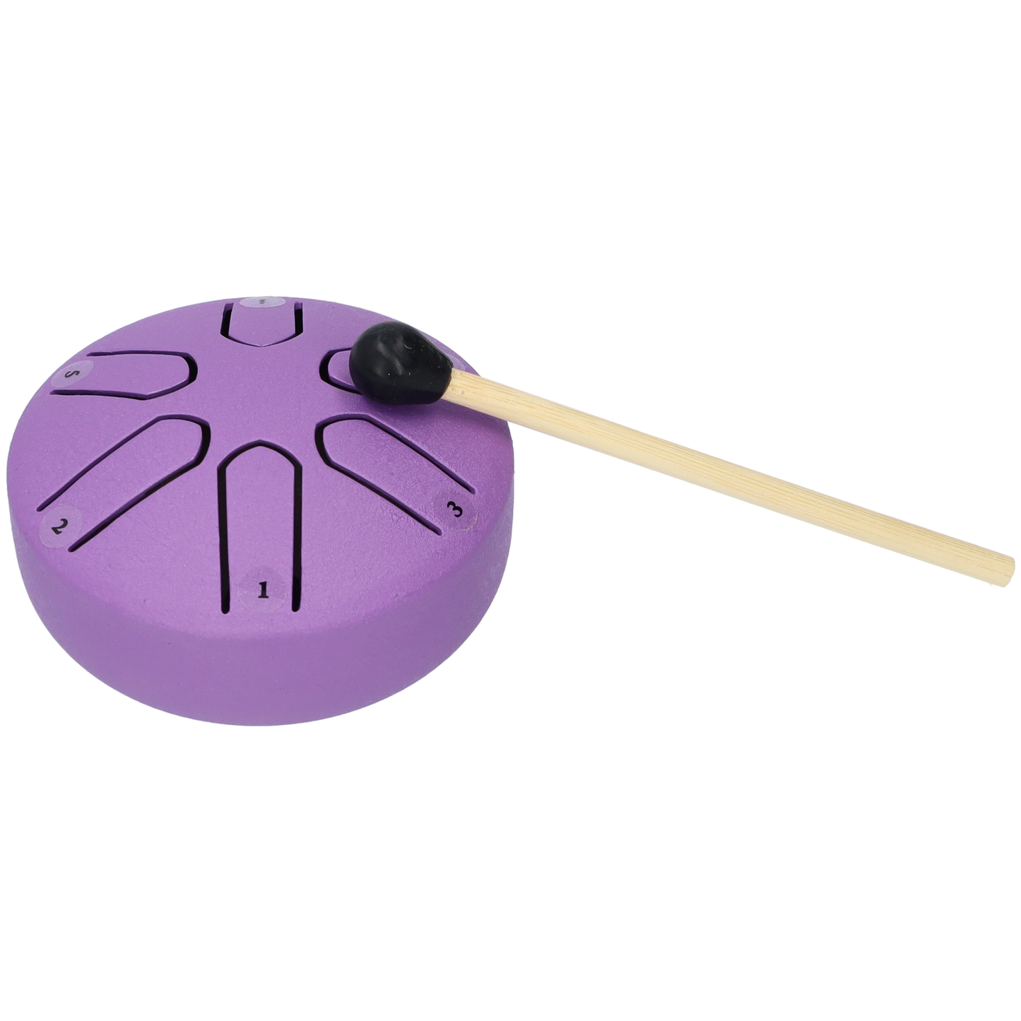 Mini Handpan 3 Inch, Klankschaal, Tongue Drum, Handpan Drum, Regen Drum, Muziek Instrument - Met Drumstick - Paars