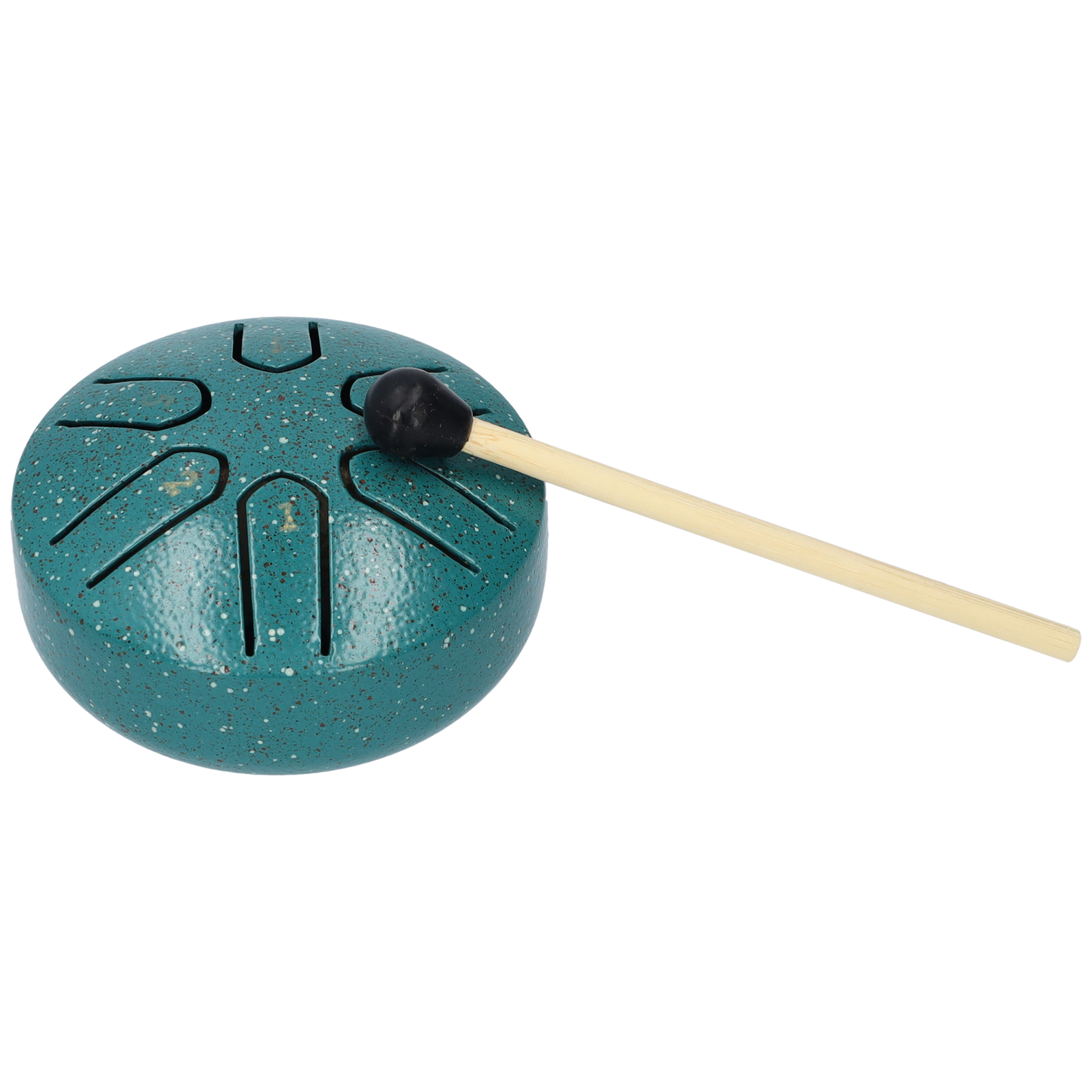 Mini Handpan 3 Inch, Klankschaal, Tongue Drum, Handpan Drum, Regen Drum, Muziek Instrument - Met Drumstick - Coral Blue
