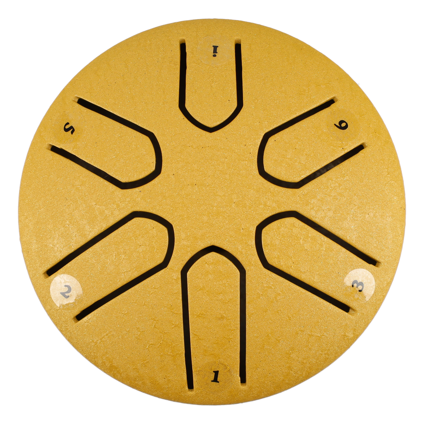 Mini Handpan 3 Inch, Klankschaal, Tongue Drum, Handpan Drum, Regen Drum, Muziek Instrument - Met Drumstick - Geel