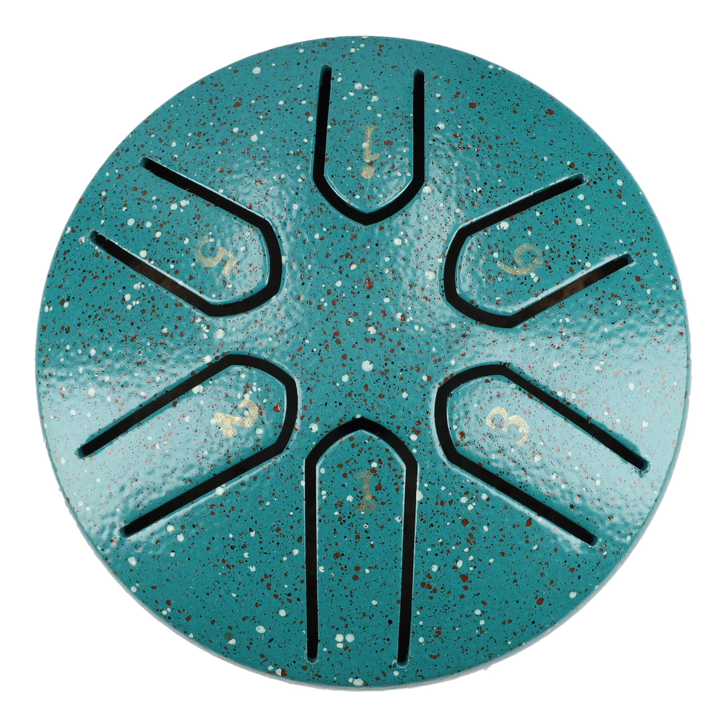 Mini Handpan 3 Inch, Klankschaal, Tongue Drum, Handpan Drum, Regen Drum, Muziek Instrument - Met Drumstick - Coral Blue